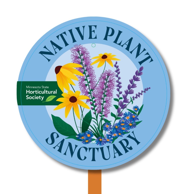 Product Description: Bring awareness to your neighborhood and letthe public know you're a pollinator champion!</br></br>For instructions on setting up your sign, check out our instructional video from the 2024 Minnesota State Fair:https://www.youtube.com/watch?v=iWw2BzZKCRk</br> Native Plant Sanctuary Yard Sign